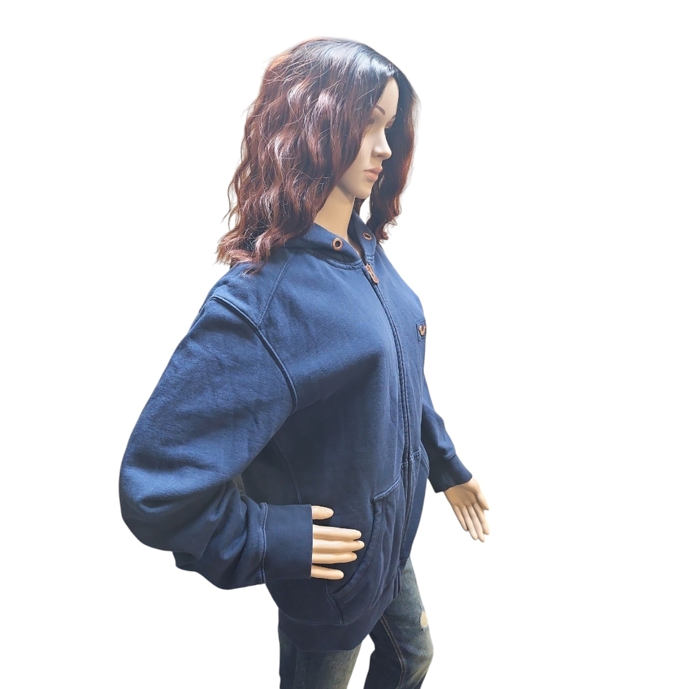 True Religion Navy Blue Zip-Up Hoodie - Picture 2 of 4